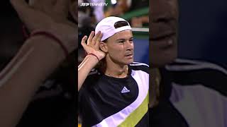 Wild Andy Roddick and Guillermo Coria Tennis Point 🤠 | 2003 ATP Finals #Shorts