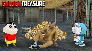 🤑Golden Treasure | బంగారపు నిధి By Prashu gamer #doraemon #shinchan #gta5mods #gold