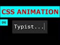 Creating a Typing Effect with pure HTML and CSS