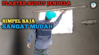 Cara plaster dinding cepat sudut pintu dan jendela // cepat dan sangat mudah