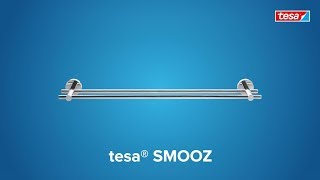 How to use the round, chromed tesa® Smooz towel hanger