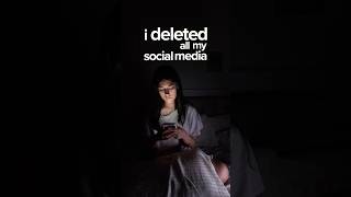 I DELETED SOCIAL MEDIA FOR A WEEK…‼️⭐️ #socialmedia