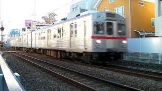 東急池上線 7700系（7903F）五反田行き（雪が谷大塚－御嶽山にて）