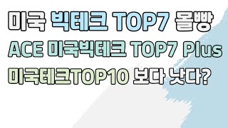 매그니피센트7에 집중투자하는 ACE 미국빅테크 TOP7 Plus, TIGER 미국테크TOP10의 강력한 경쟁 ETF 등장!