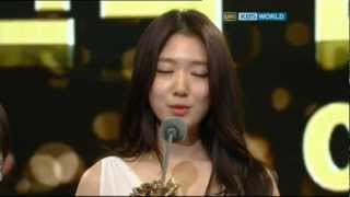 [HD] 121231 KBS Drama Awards - Park Shin Hye cut