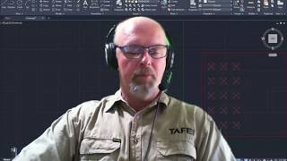 2D CAD Rectangular Array in AutoCAD 2020