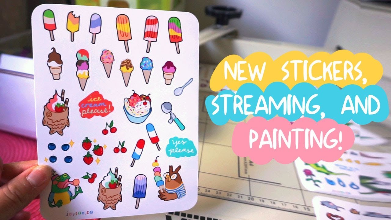 Studio Vlog New Stickers Streaming And Painting Finally Youtube