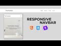 How to Create a Responsive Navbar | Navbar using HTML, CSS and Bootstrap 5
