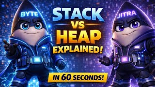 Java Memory Explained: Stack vs Heap in 60 Seconds ⚡ | JVM Memory Basics