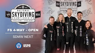 SDMW NEXT: 2022 USPA National Skydiving Championships, FS 4-way Open