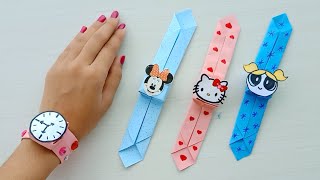 How to make easy paper watch /Origami paper Watch / Easy Origami / Paper watch / DIY /school craft