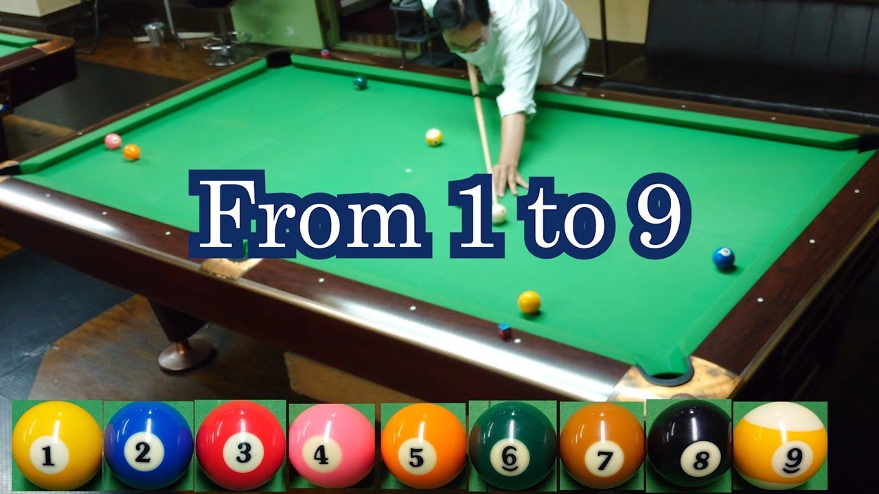Billiard From 1 To 9 Youtube Billiard From 1 To 9 Youtube