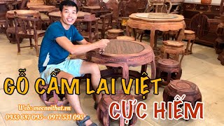 Gỗ CẨM LAI VIỆT trông như thế nào? Bộ bàn trà gỗ cẩm lai CỰC KỲ ĐẲNG CẤP