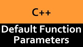 Default Function Parameters for C++