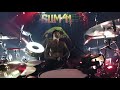 frank zummo of sum 41 drum cam sjc custom drums