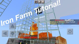 Mineville Skyblock Iron Farm Tutorial!
