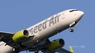 [羽田空港] 新旧のソラシドエア Boeing 737-800, 737-400 at Haneda Airport