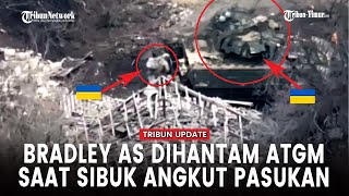 Kendaraan Tempur Infanteri M2A2 Bradley Ukraina Kena Hantaman ATGM Rusia