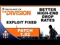 The Division 1.02 Patch Notes - Exploits, Better High End Drop Rates, Phoenix Credits and More