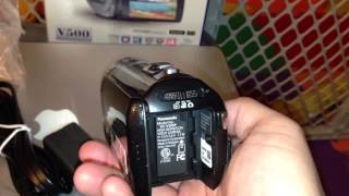 Panasonic HC-V500 1080P HD Camcorder Unboxing \u0026 Video Test