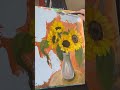 ROOTIN TOOTIN ARTSY FARTSY sunflowers! #artvlog #finishedpainting #sunflowers #stilllifepainting