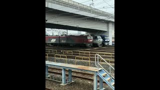 武蔵野線越谷貨物ターミナル駅 東端→西端