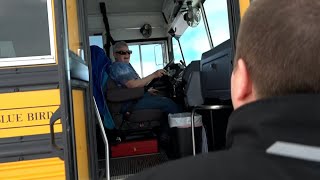 We stop a random school bus driver and give her a Feel Good Friday surprise