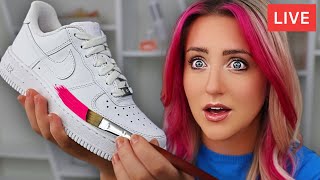 Customizing Sneakers and Giving them Away! 🔴 LIVE STREAM 🔴