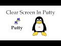 Linux @ clear putty screen buffer