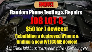 SMOOREZ Device Testing \u0026 Repair: JOB LOT 8 - Rebuilding a destroyed iPhone \u0026 finding a new clone!