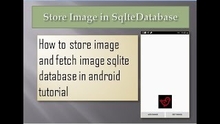 Image Store in Sqlite Database