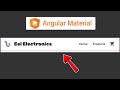 How to Create a Navigation Bar in Angular with Angular Material | Beginner Tutorial