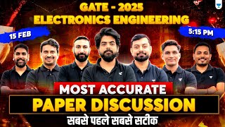 GATE 2025 LIVE Paper Discussion \u0026 Solutions | Electronics Engineering | Expert Breakdown