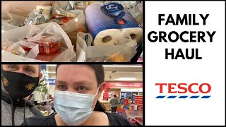 FAMILY GROCERY HAUL (AD) MAJOR SAVINGS WITH THE TESCO CLUBCARD PLUS.