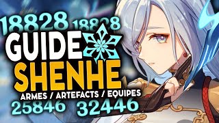 Guide SHENHE 2023 ! Support \u0026 DPS | Meilleurs Artéfacts, Teams \u0026 Armes ! | Genshin Impact