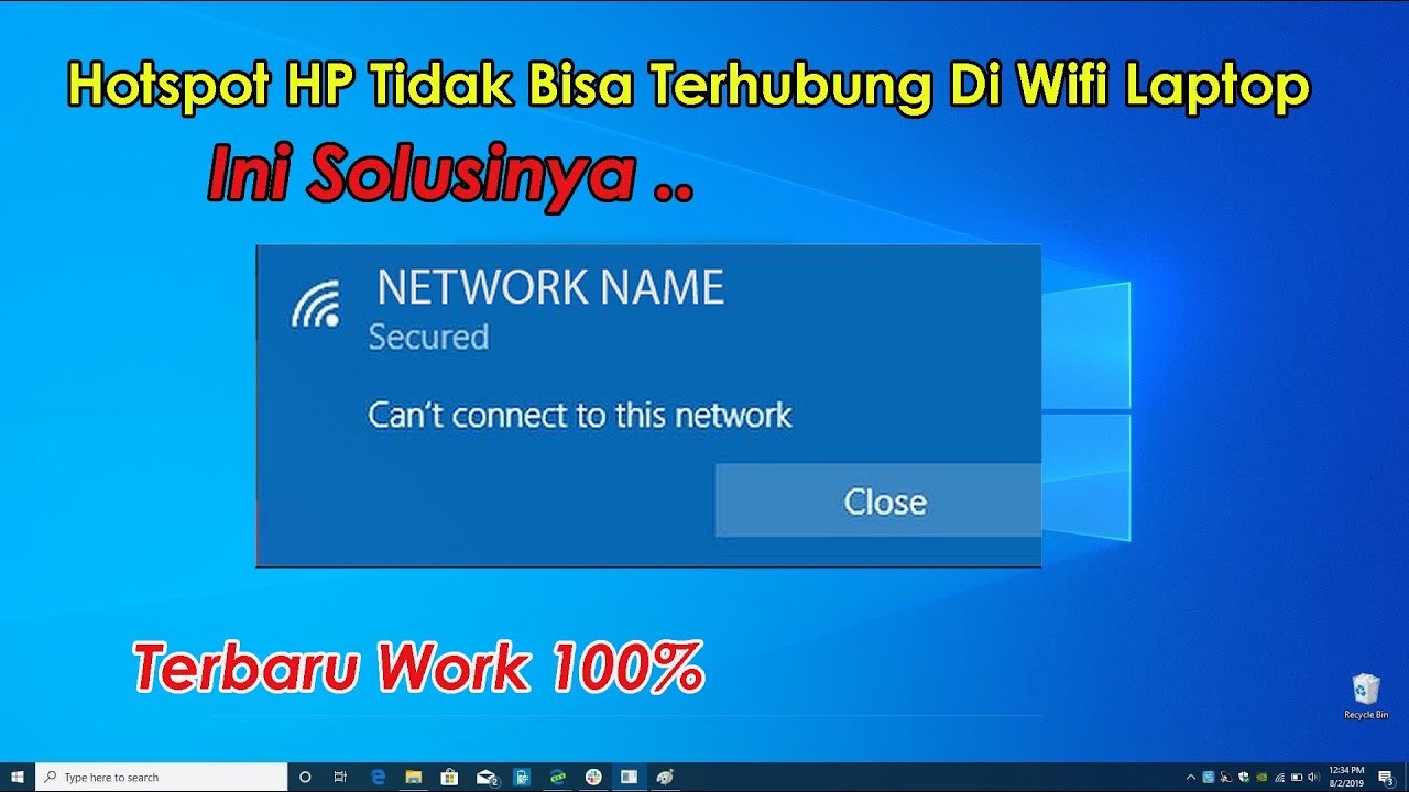 Terbaru Cara Mengatasi WiFi Laptop Tidak Bisa Terhubung Ke Hotspot HP ...