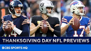 Thanksgiving Day NFL Previews | CBS Sports HQ