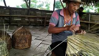 Learn Bamboo  Basket weaving with Local Pastor during Lockdown|Mon Nagaland|Sheanghah Chingnyu.