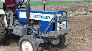 8 fit Rotavator Swaraj 735FE 39 hp tractor