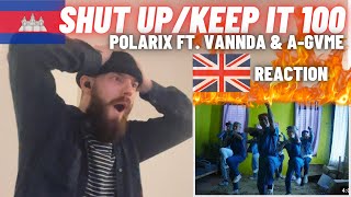 [UK 🇬🇧 REACTION!] POLARIX - SHUT UP/KEEP IT 100 (OFFICIAL MUSIC VIDEO) FEAT. VANNDA & A-GVME