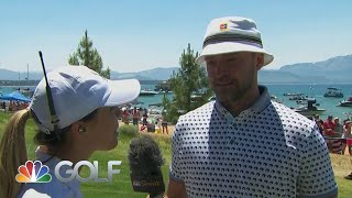 Justin Timberlake 'keeping it loose and fun' at American Century Championship | Golf Channel
