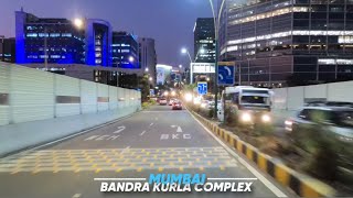 Bandra Kurla Complex Sunset Drive - 4K | Premium Financial District in Mumbai