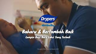 Drypers Wee Wee Dry BAHARU - Lampin Bayi Baru Lahir Terbaik