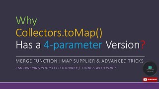 Java Collectors.toMap() Deep Dive | Merge Function | Map Supplier | Part 1 #javaStreams #education