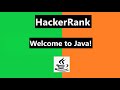#1 Welcome to Java! hackerrank solution - java 15 | hackerrank java