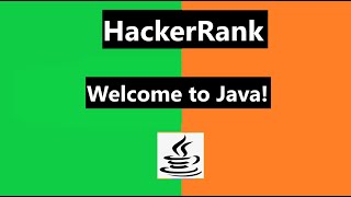 #1 Welcome to Java! hackerrank solution - java 15 | hackerrank java