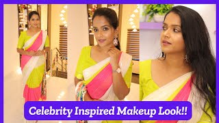 I Tried out this Celebrity look Finally🤩🤩!!Latest Makeup Trends and base was awesome 👌 #makeup