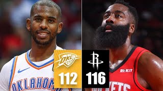 Russell Westbrook & James Harden spoil Chris Paul’s return to Houston | 2019-20 NBA Highlights