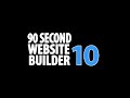 90 Second Website Builder