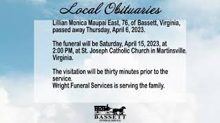 Obits for April 12, 2023